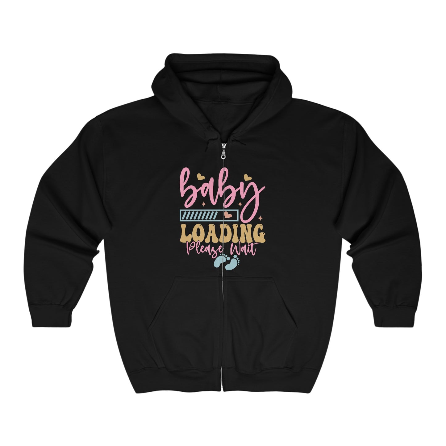 Baby Loading Please Wait Full Zip Hooded Sweatshirt