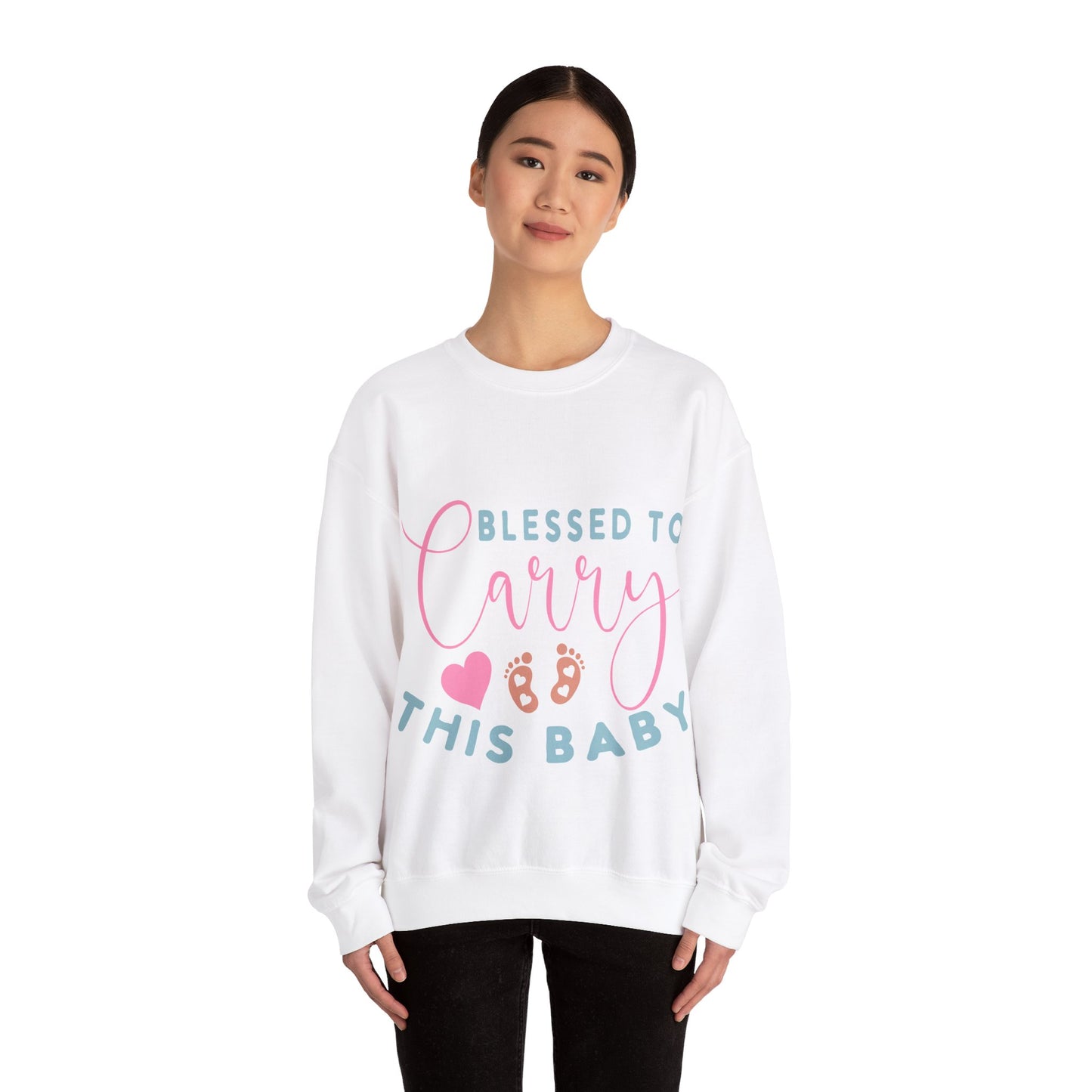 Blessed To Carry This Baby Crewneck Sweatshirt