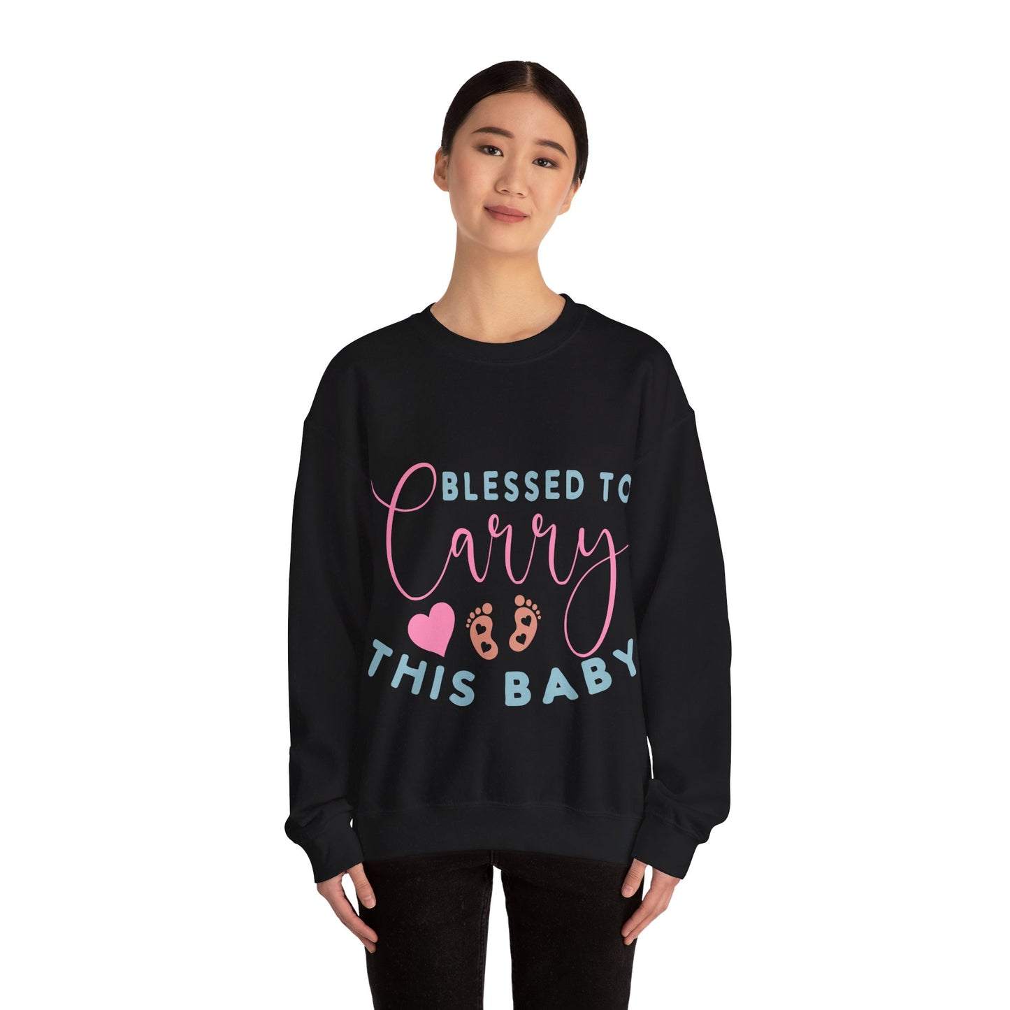 Blessed To Carry This Baby Crewneck Sweatshirt