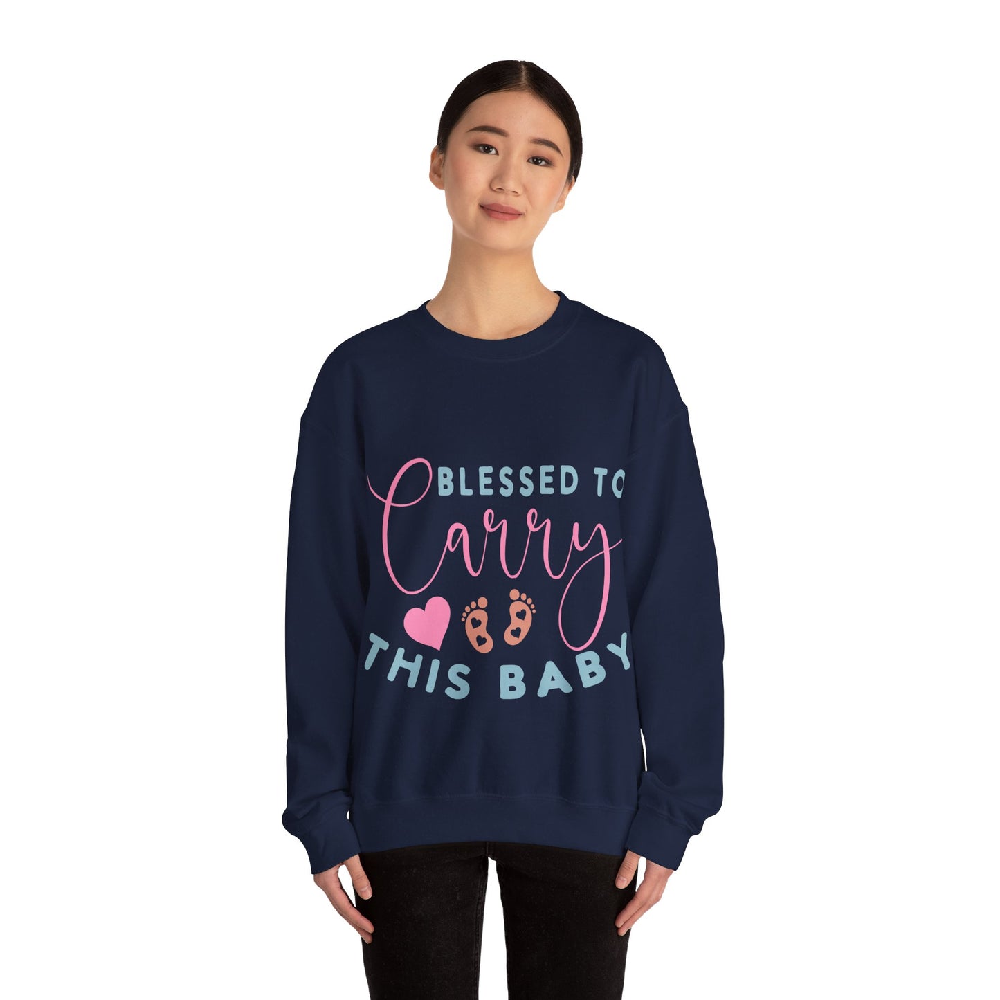 Blessed To Carry This Baby Crewneck Sweatshirt