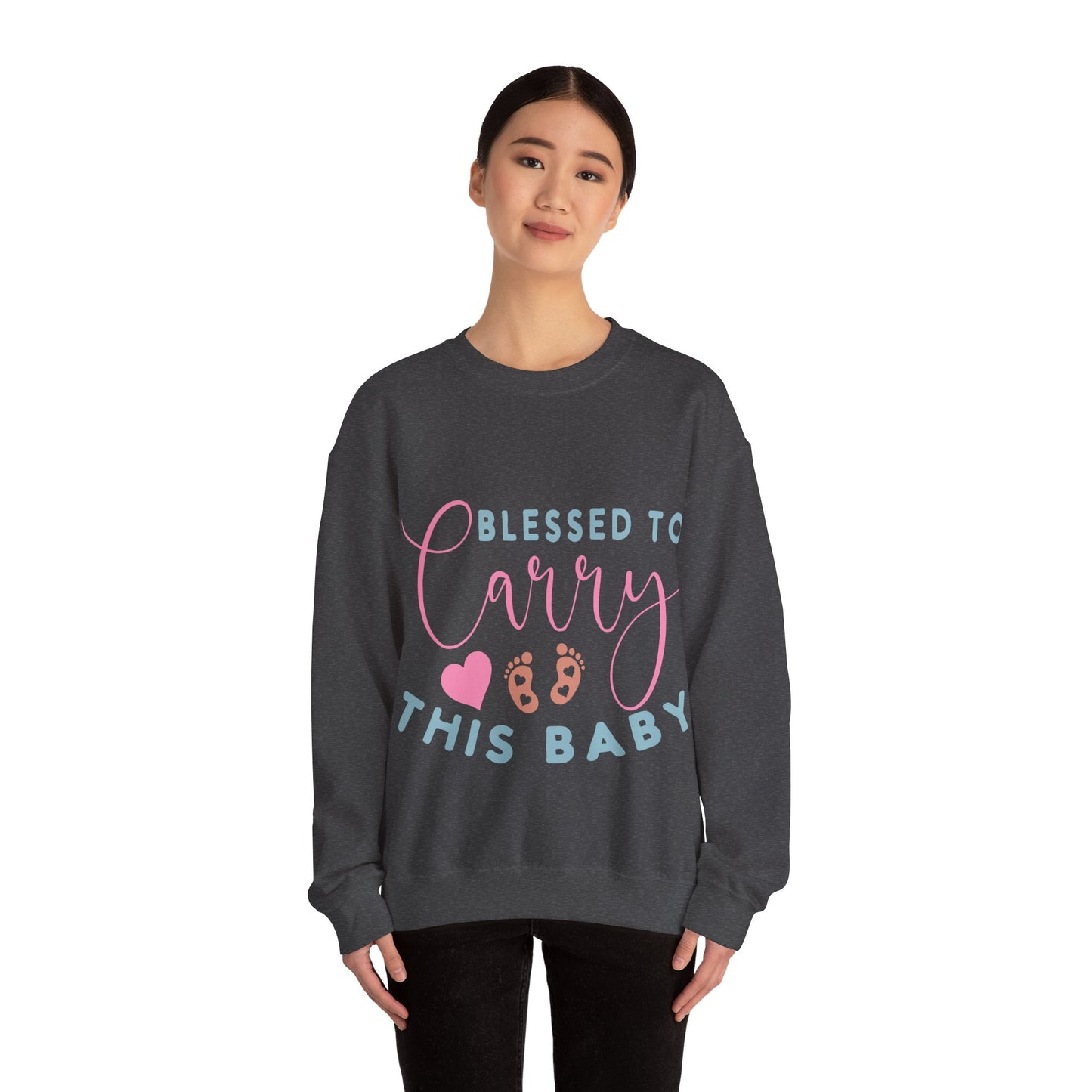 Blessed To Carry This Baby Crewneck Sweatshirt