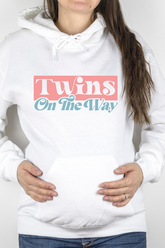 Twins On The Way Hooded Sweatshirt