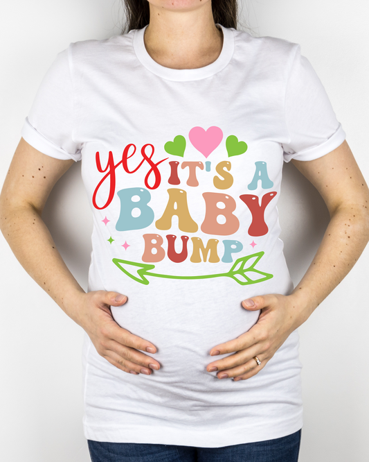 Yes It's A baby Bump Cotton Tee